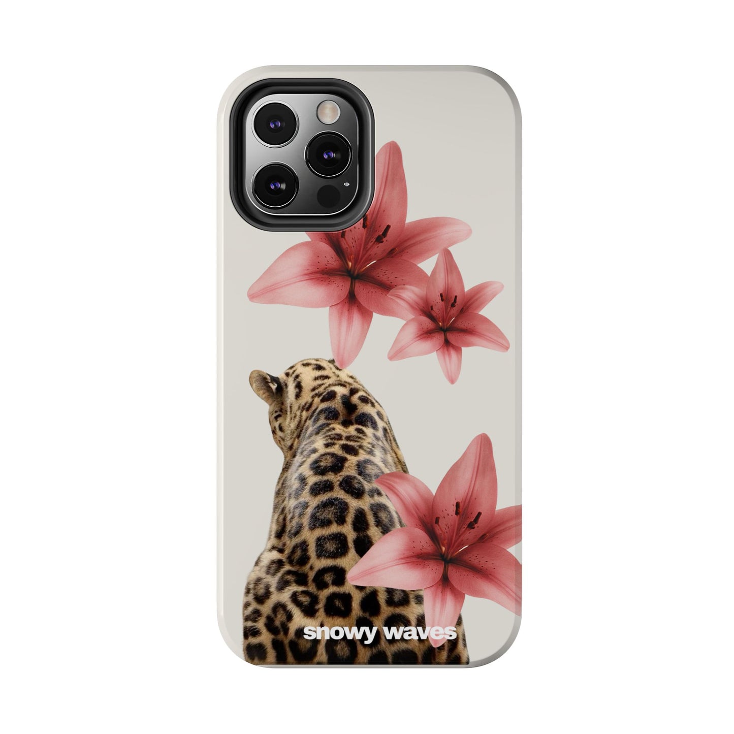 Leopard and Flowers Phone Case