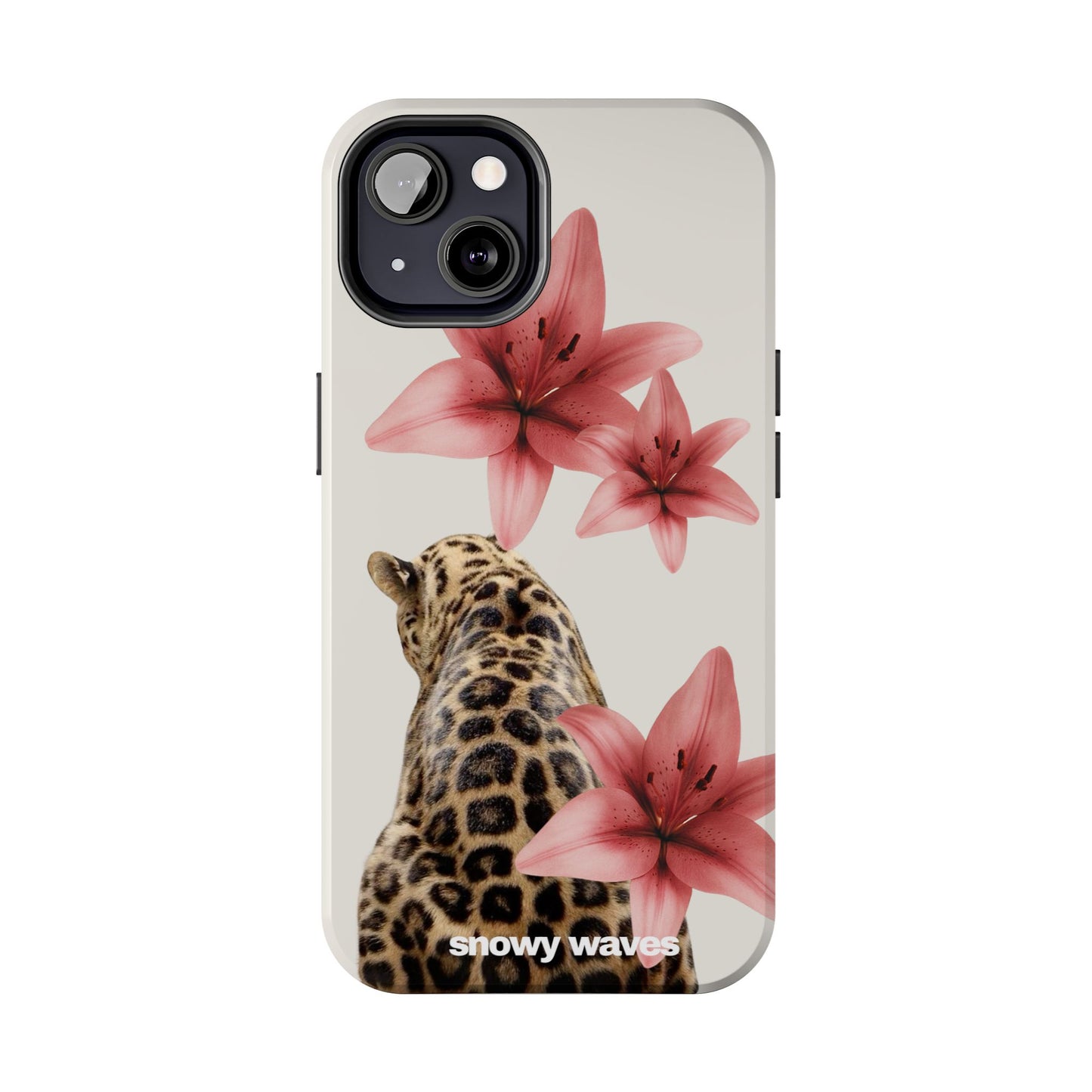 Leopard and Flowers Phone Case