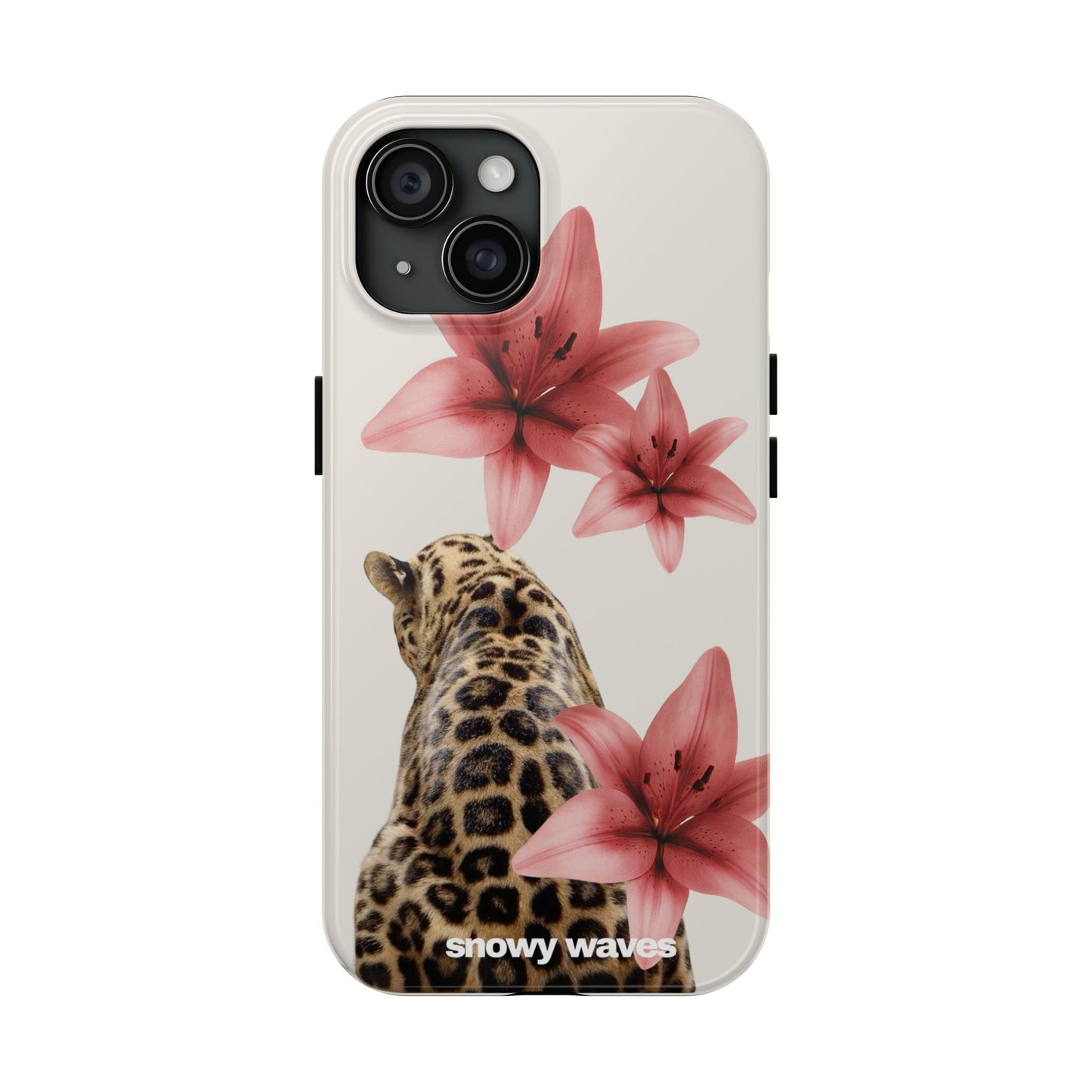 Leopard and Flowers Phone Case