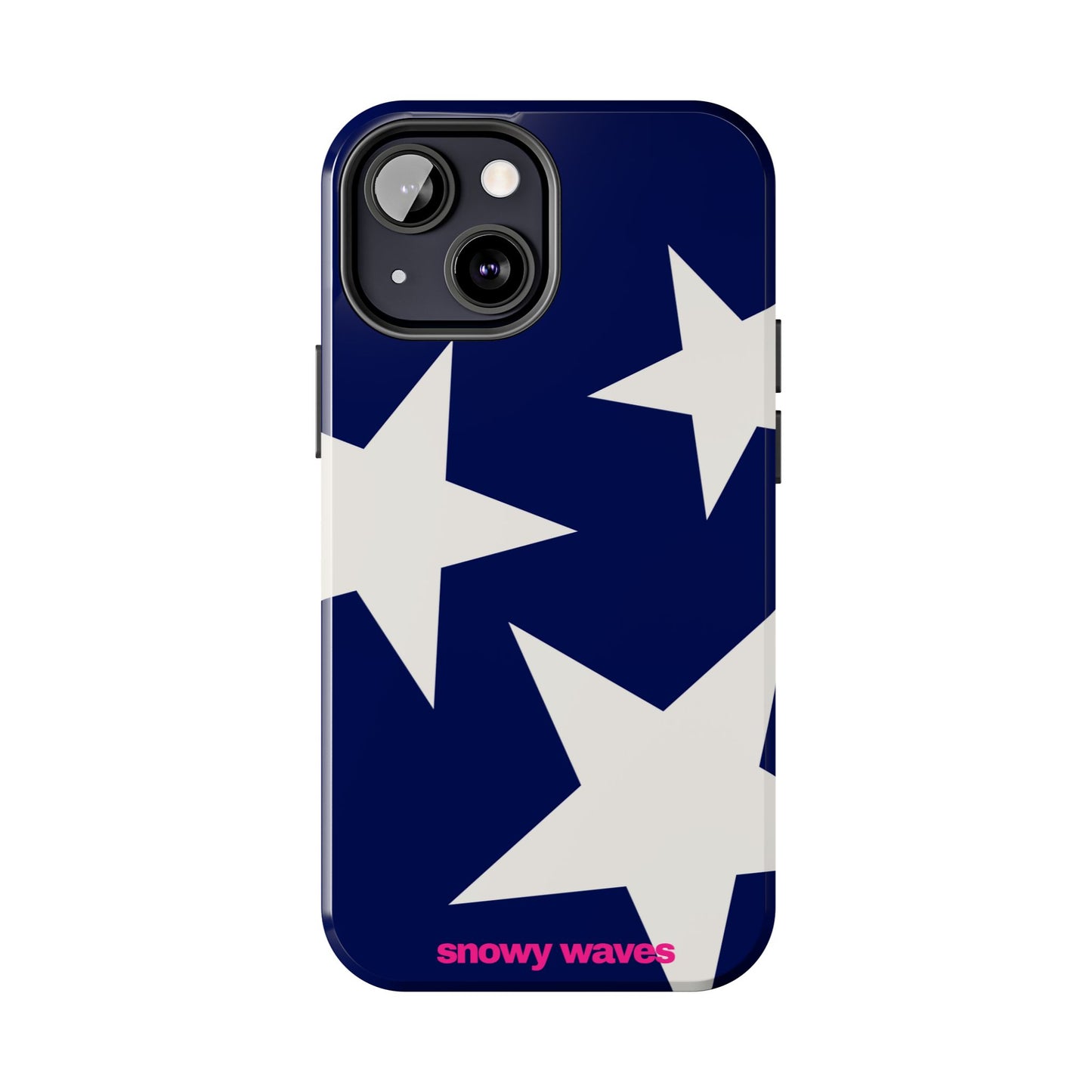 White Stars and Blue Background Phone Case