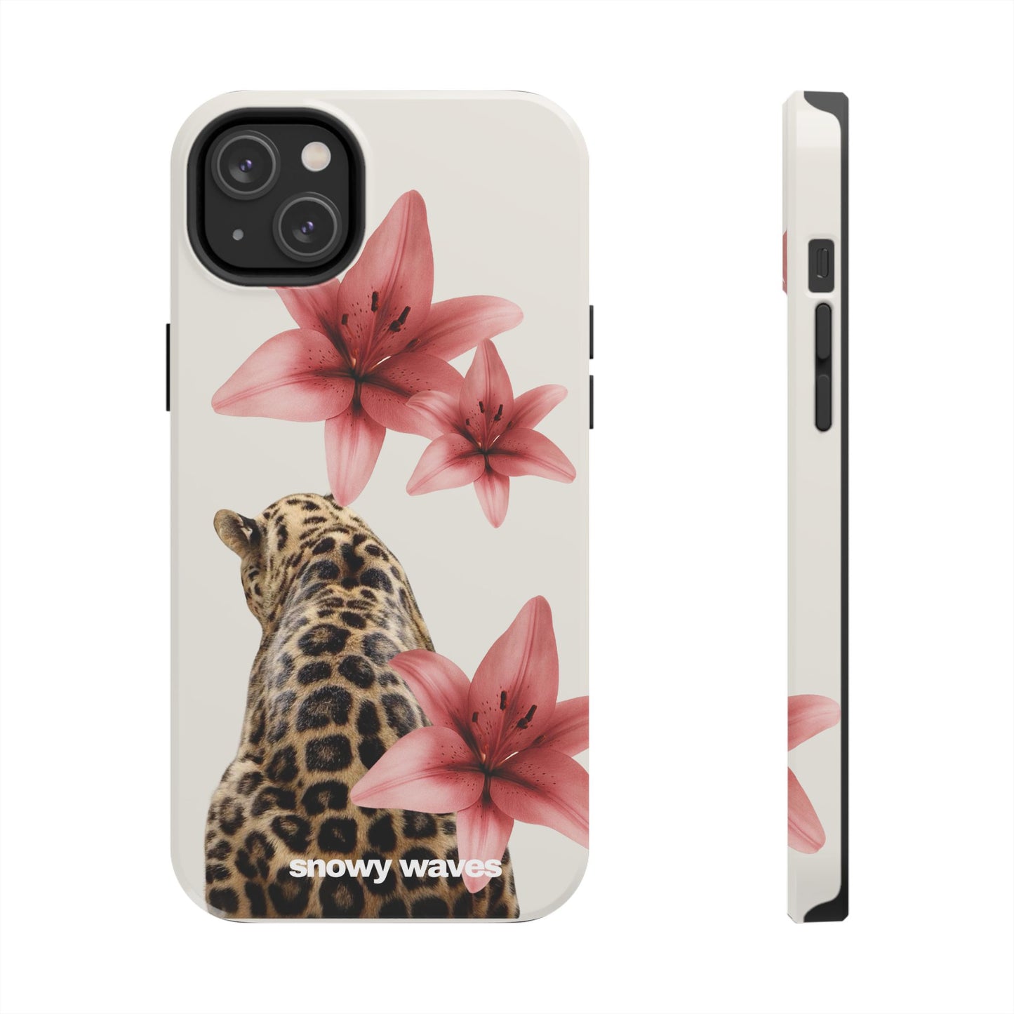 Leopard and Flowers Phone Case