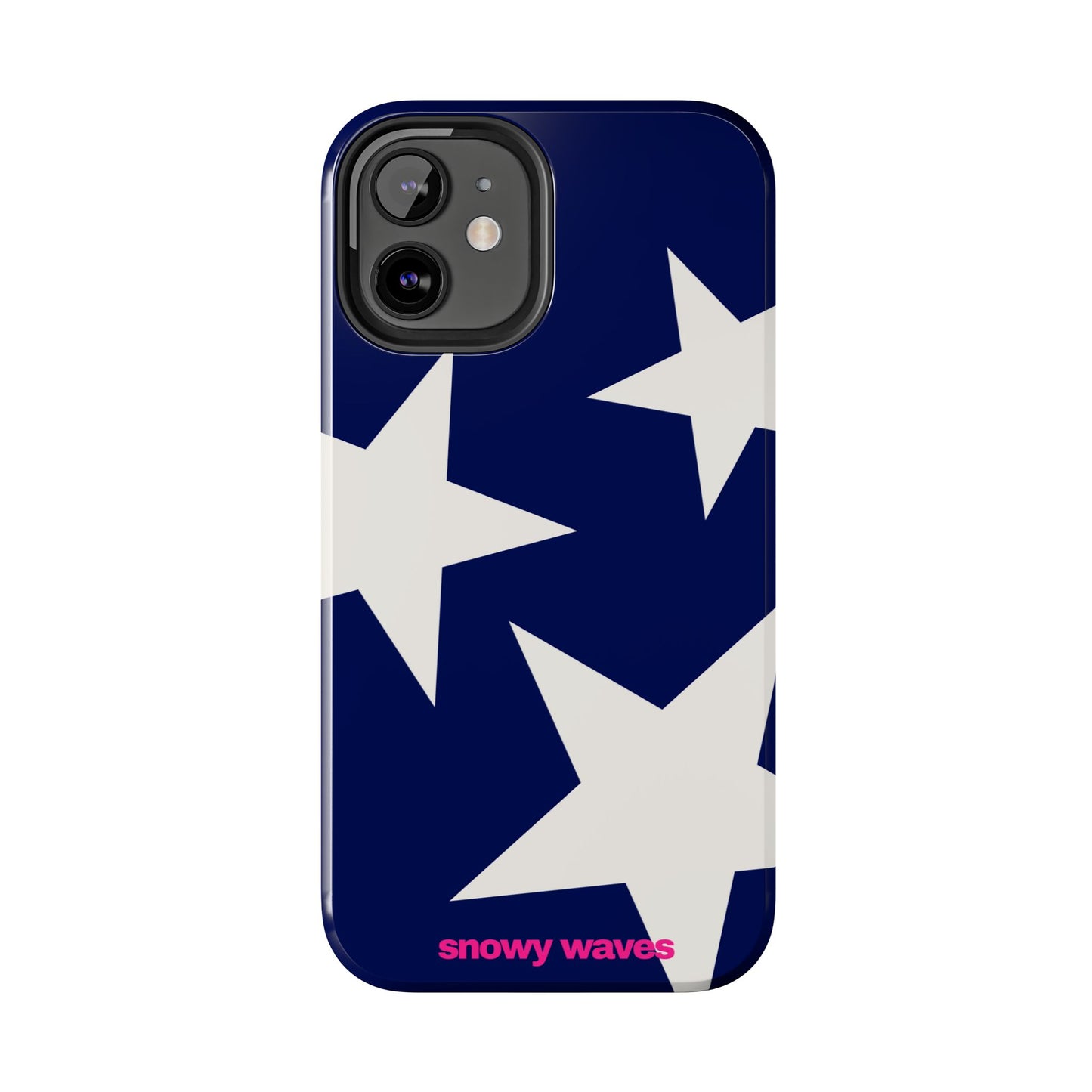White Stars and Blue Background Phone Case