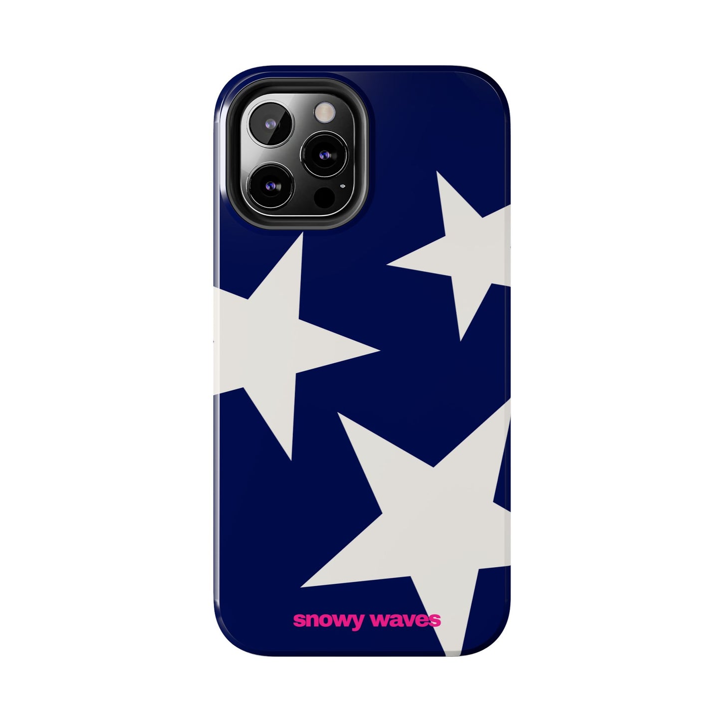White Stars and Blue Background Phone Case