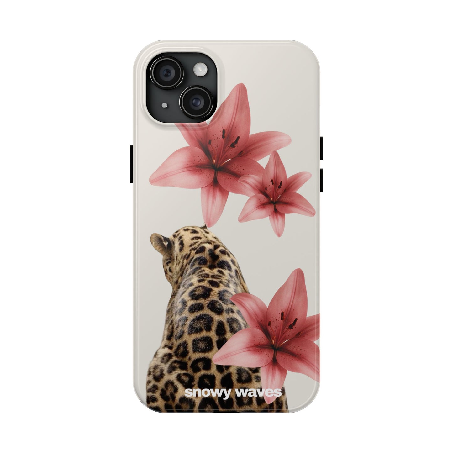 Leopard and Flowers Phone Case