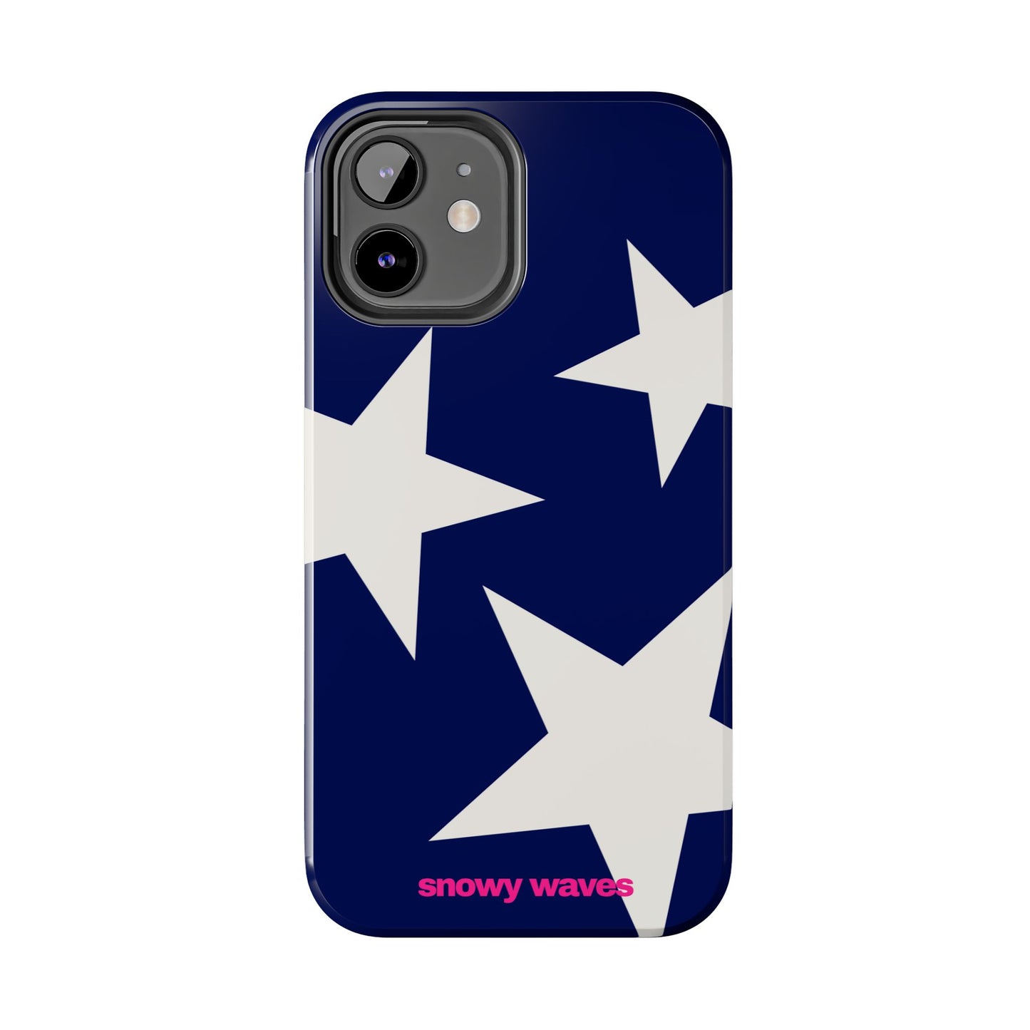 White Stars and Blue Background Phone Case