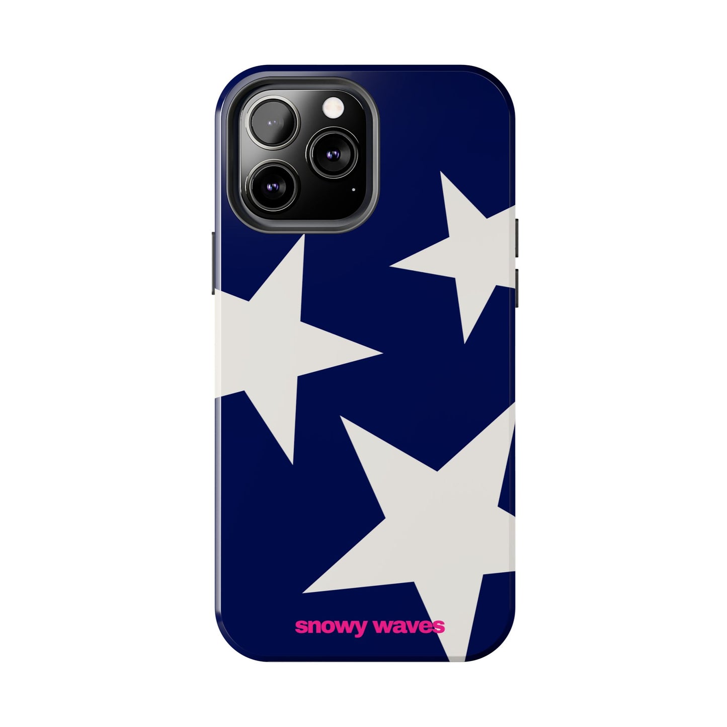 White Stars and Blue Background Phone Case