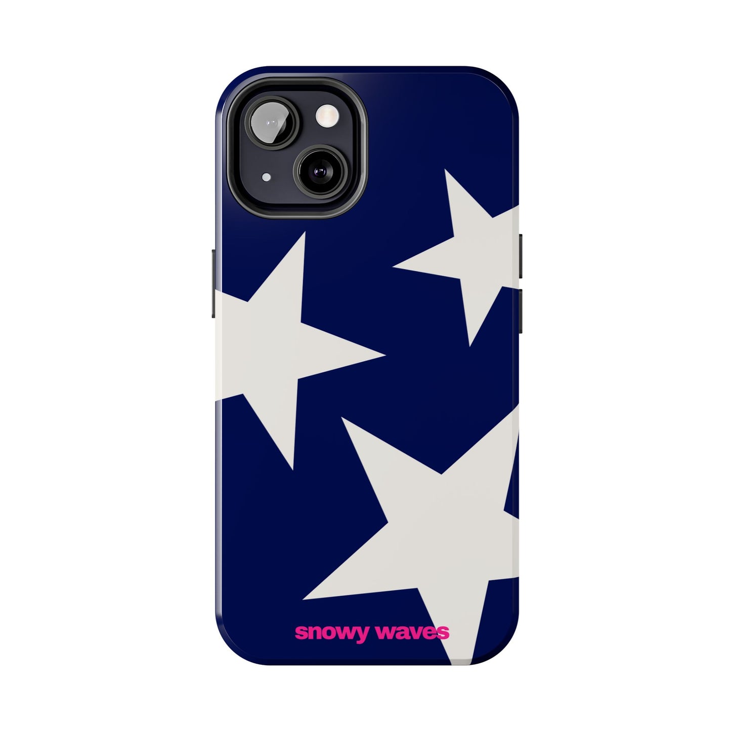 White Stars and Blue Background Phone Case