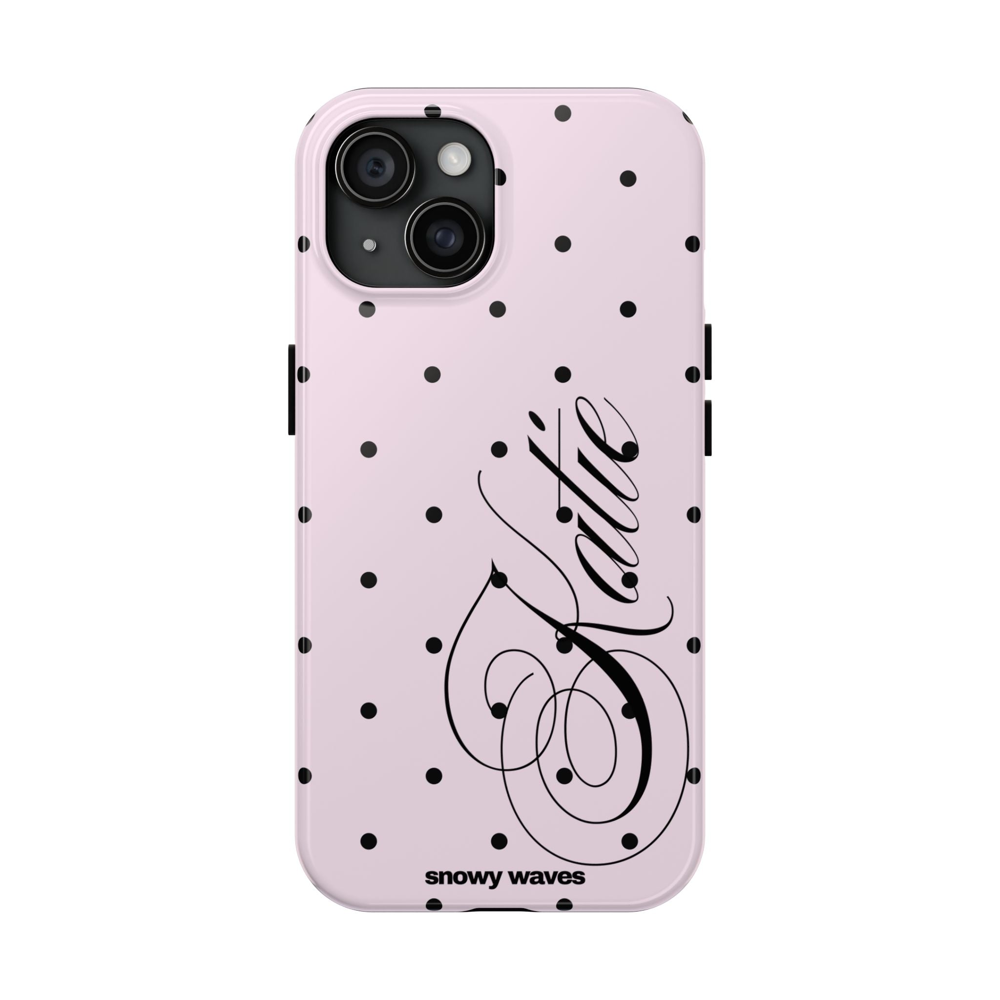 Custom Pink Polka Dot Phone Case