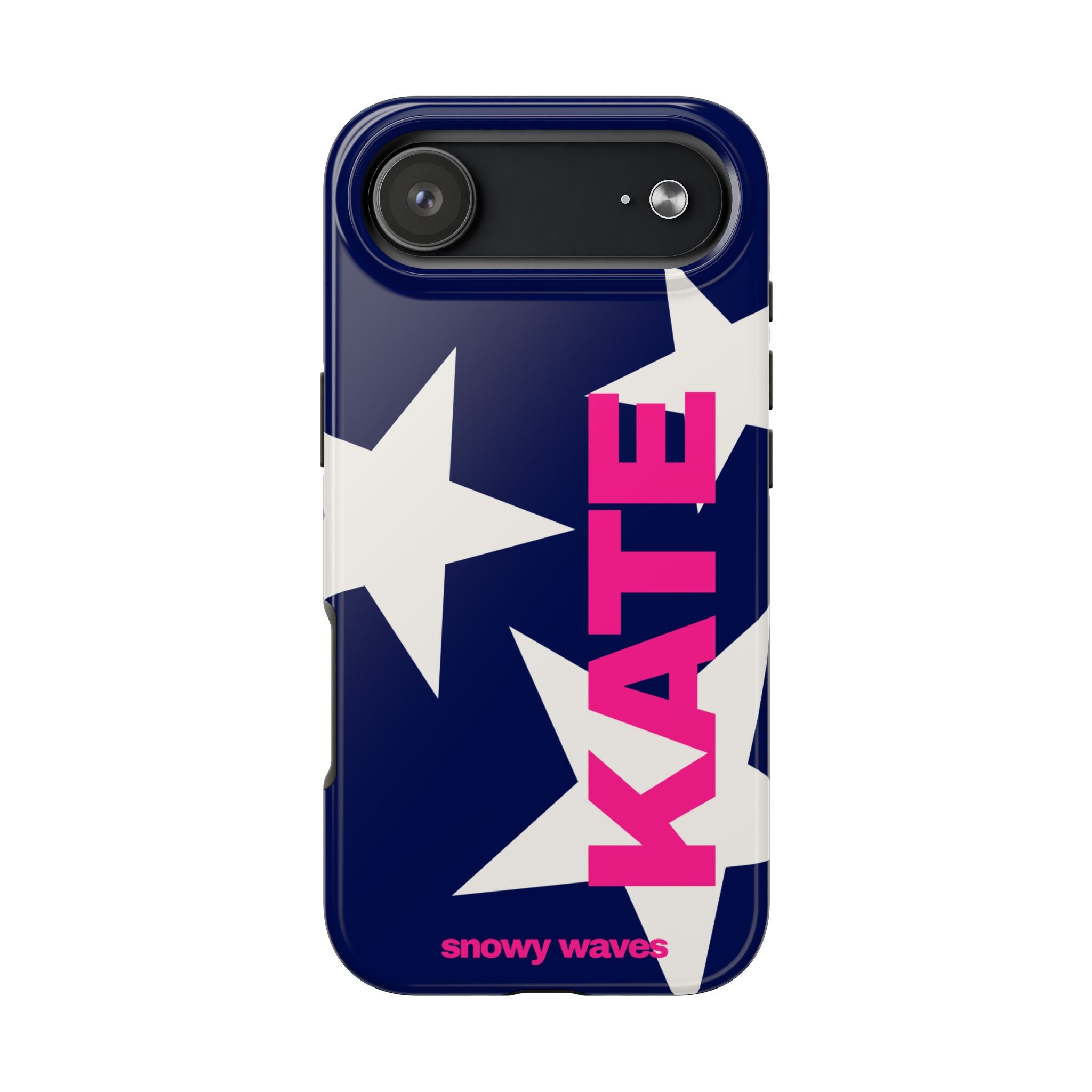 Custom White Stars and Blue Background Phone Case