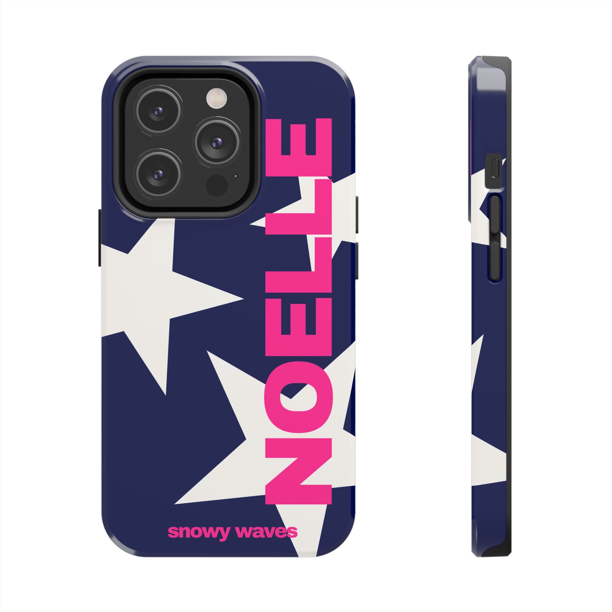 Custom White Stars and Blue Background Phone Case