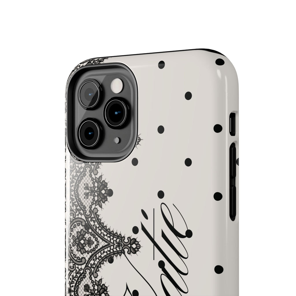 Custom Lace Polka Dot Tough Phone Case
