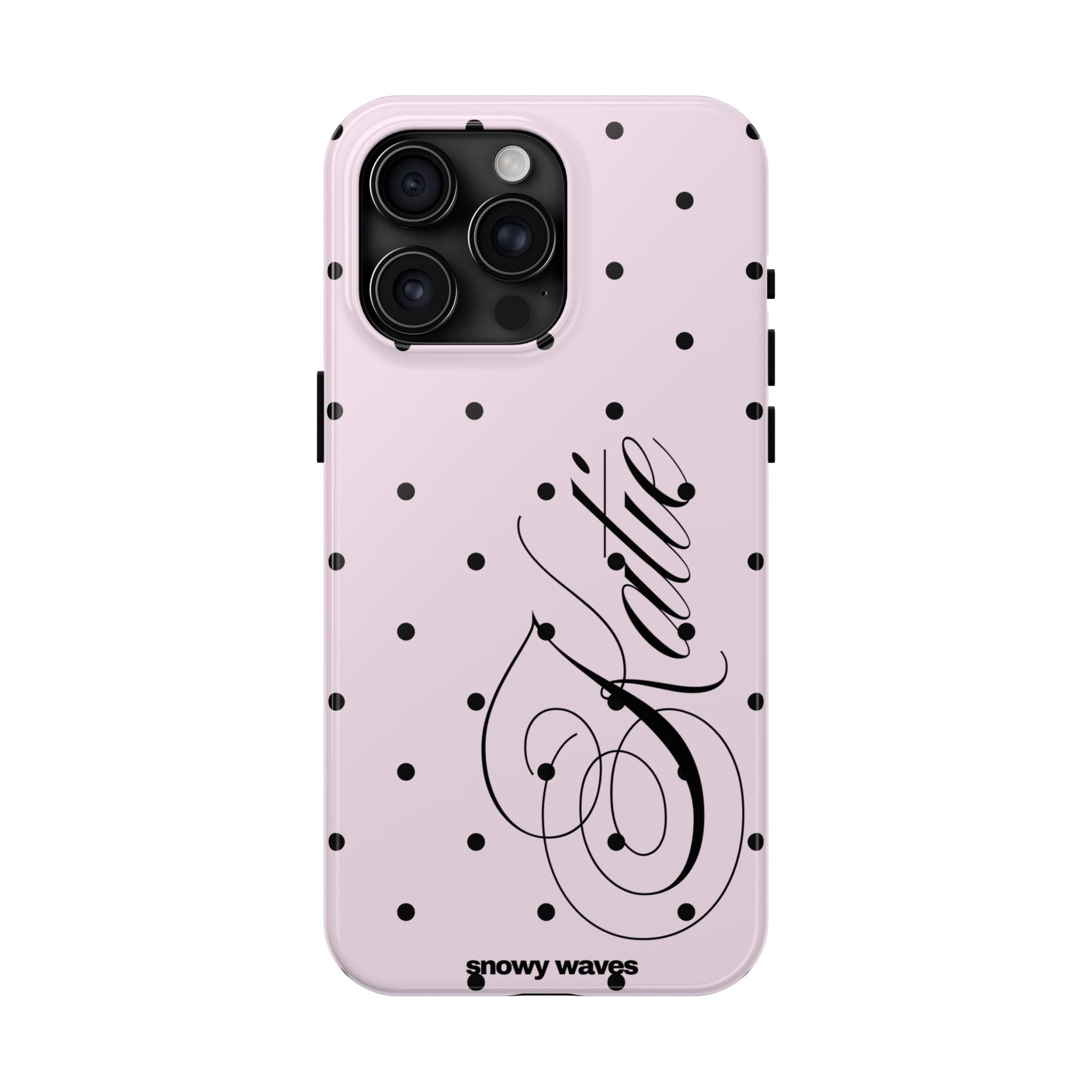 Custom Pink Polka Dot Phone Case