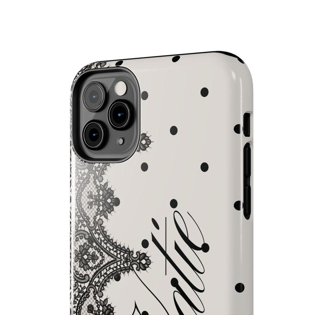 Custom Lace Polka Dot Tough Phone Case