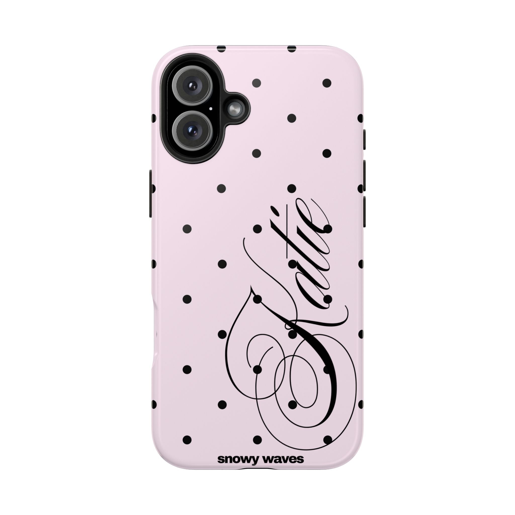 Custom Pink Polka Dot Phone Case