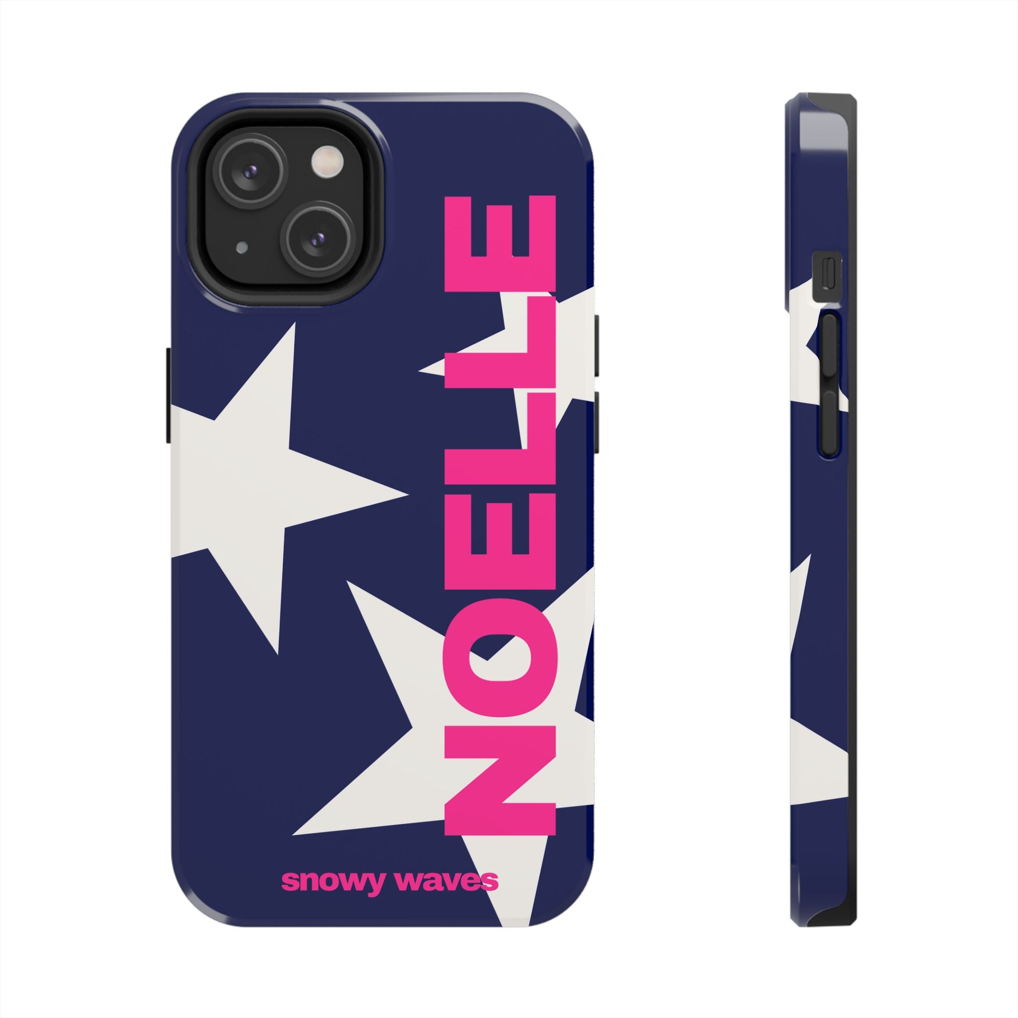 Custom White Stars and Blue Background Phone Case