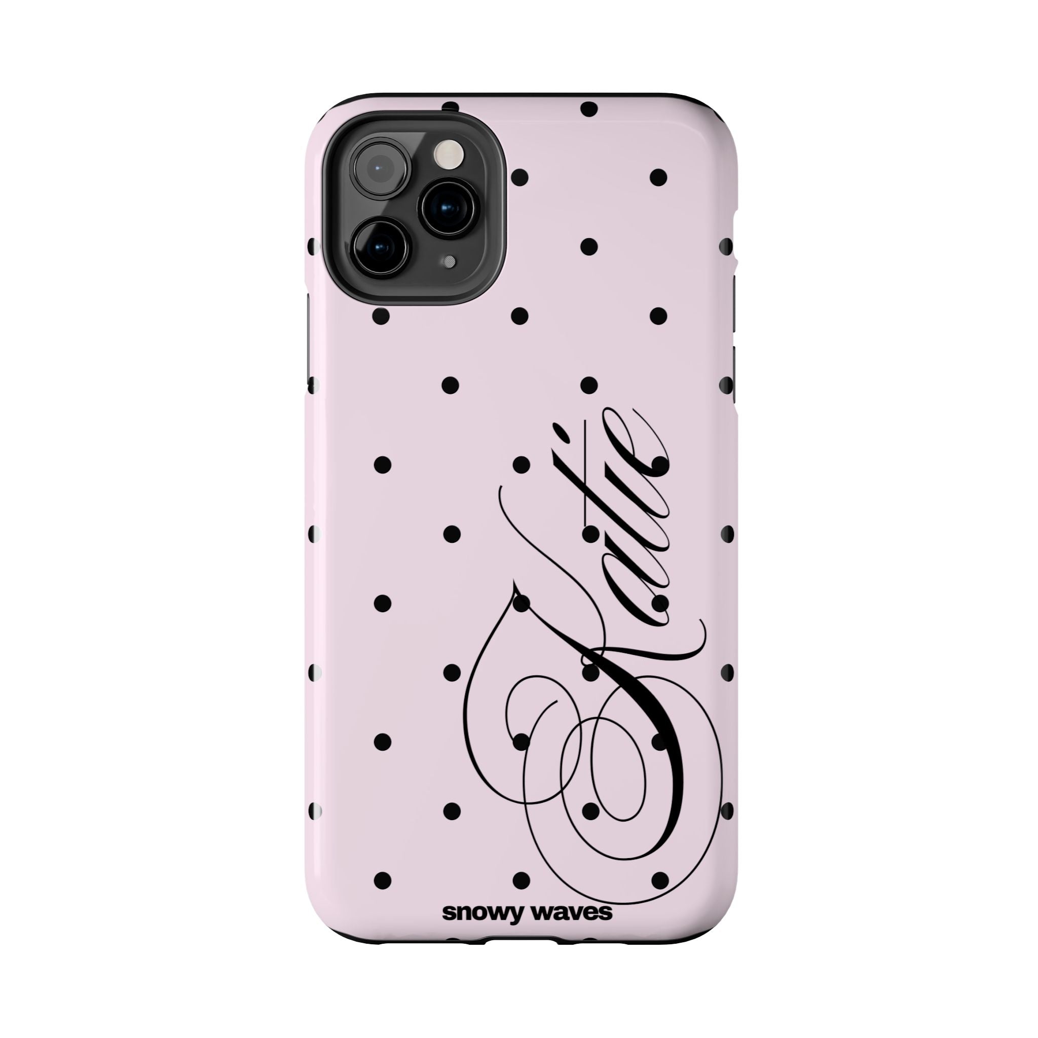 Custom Pink Polka Dot Phone Case