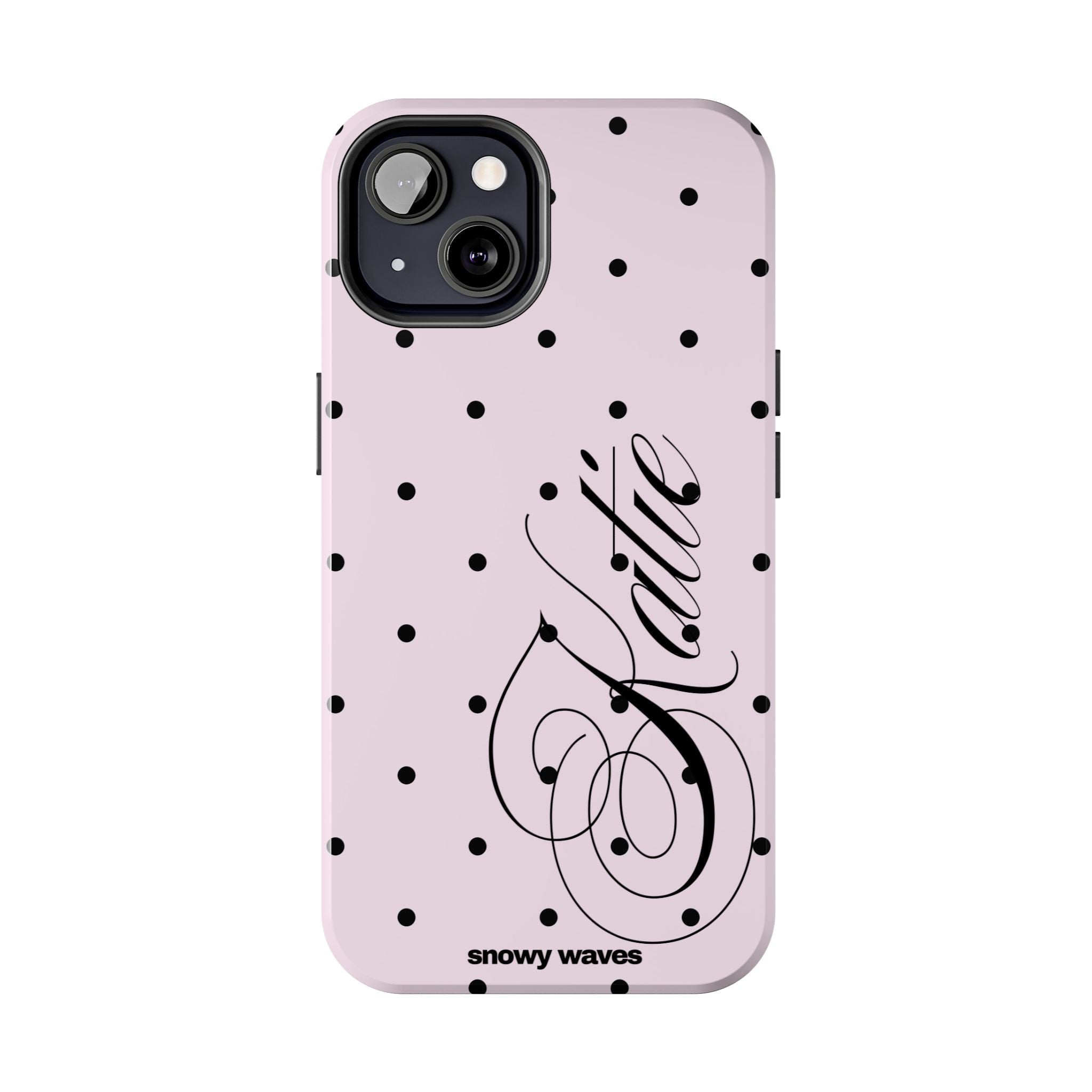 Custom Pink Polka Dot Phone Case