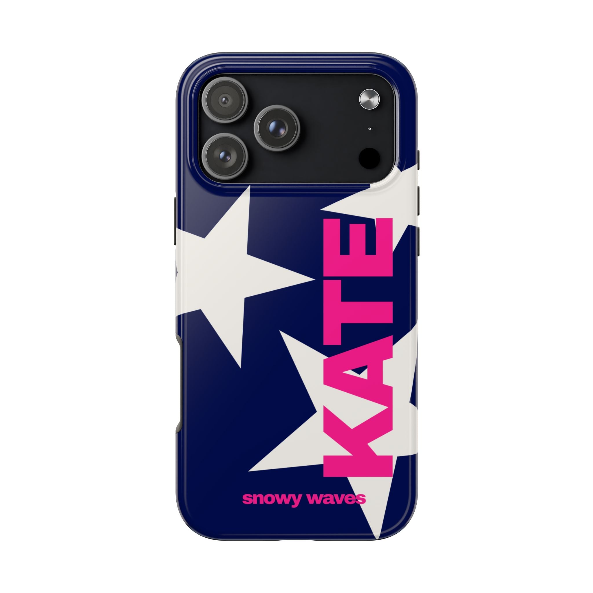 Custom White Stars and Blue Background Phone Case