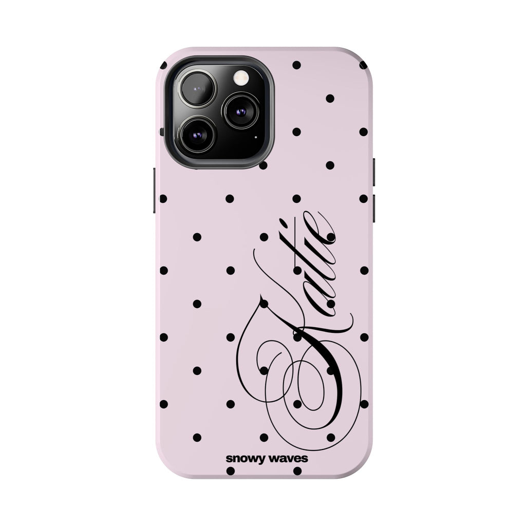 Custom Pink Polka Dot Phone Case