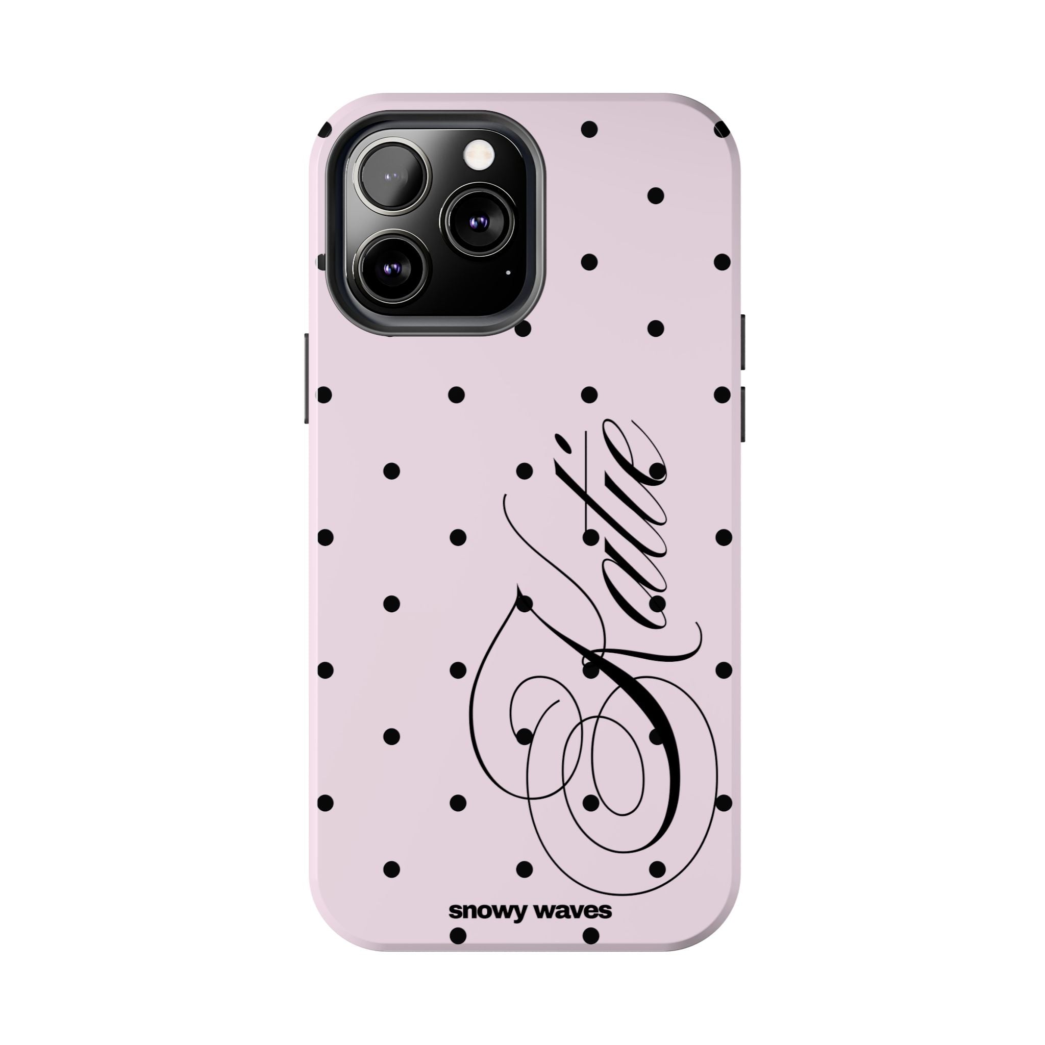 Custom Pink Polka Dot Phone Case