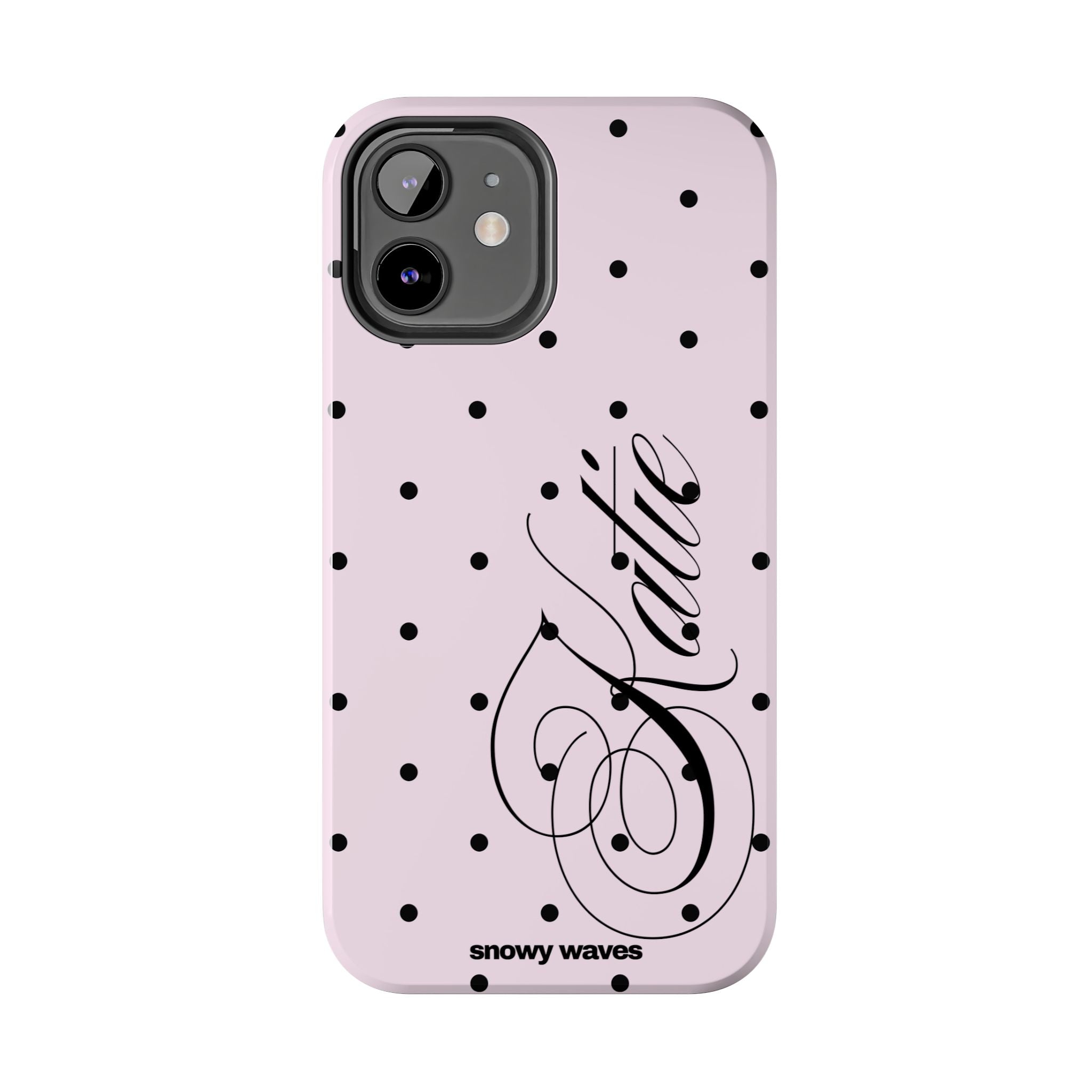 Custom Pink Polka Dot Phone Case