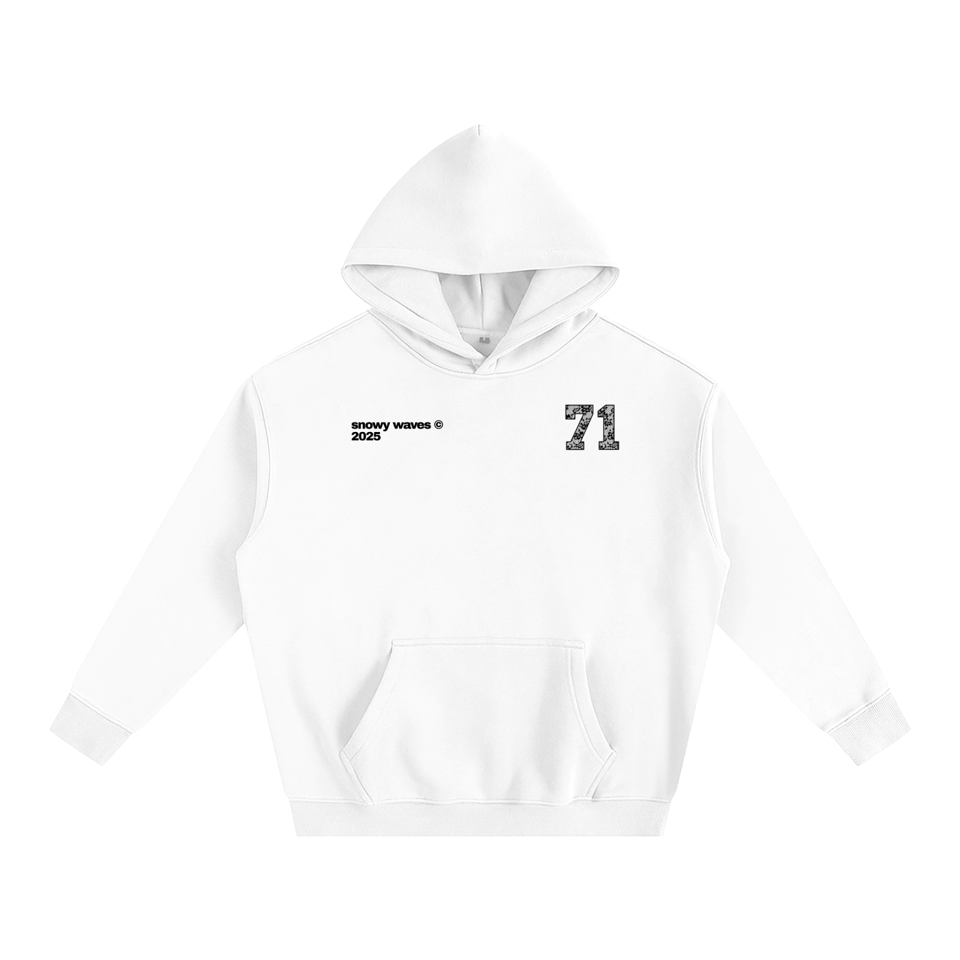 71 Black Lace Oversize Hoodie