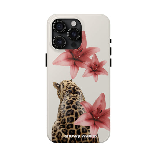Leopard and Flowers Phone Case