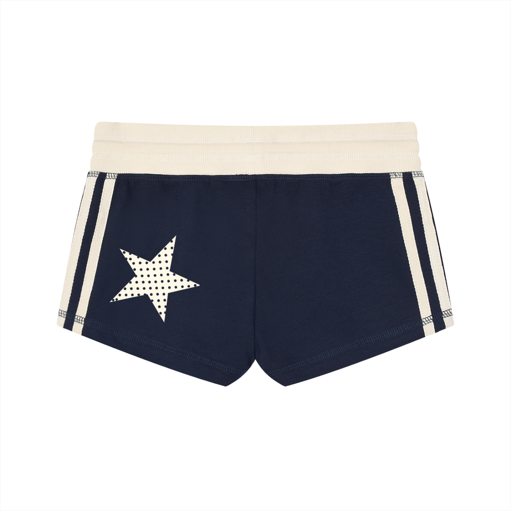 Women's Navy blue and Polka Dot Star  Shorts