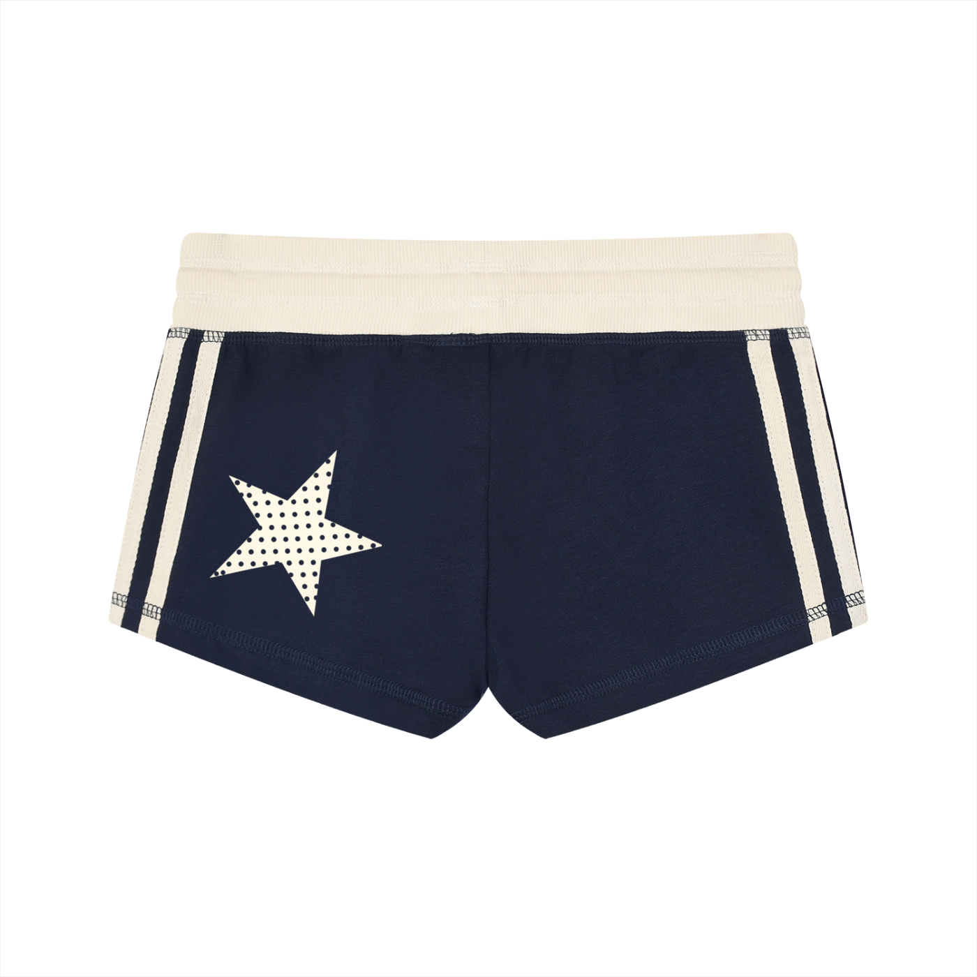 Women's Navy blue and Polka Dot Star  Shorts