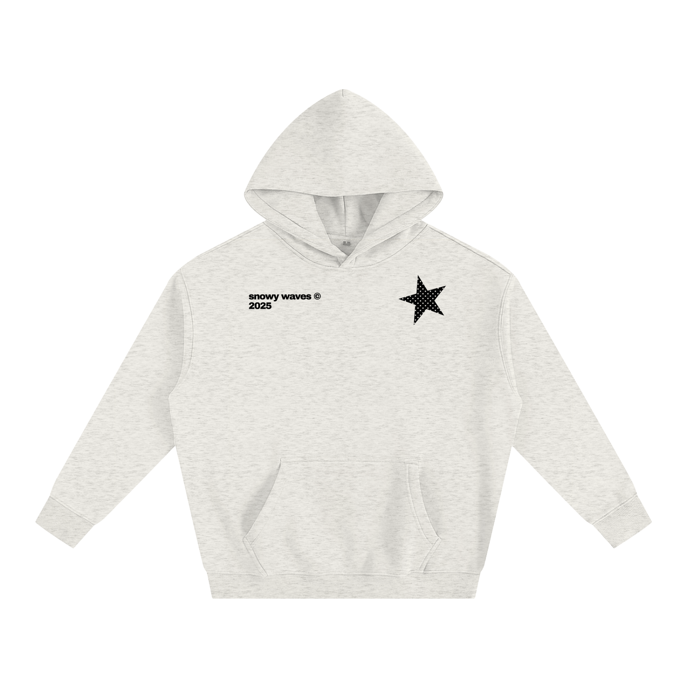 Black Polka Dot Oversize Hoodie
