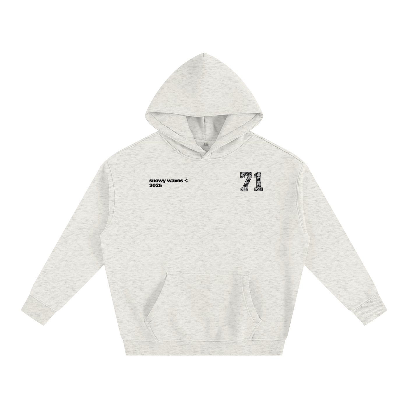 71 Black Lace Oversize Hoodie