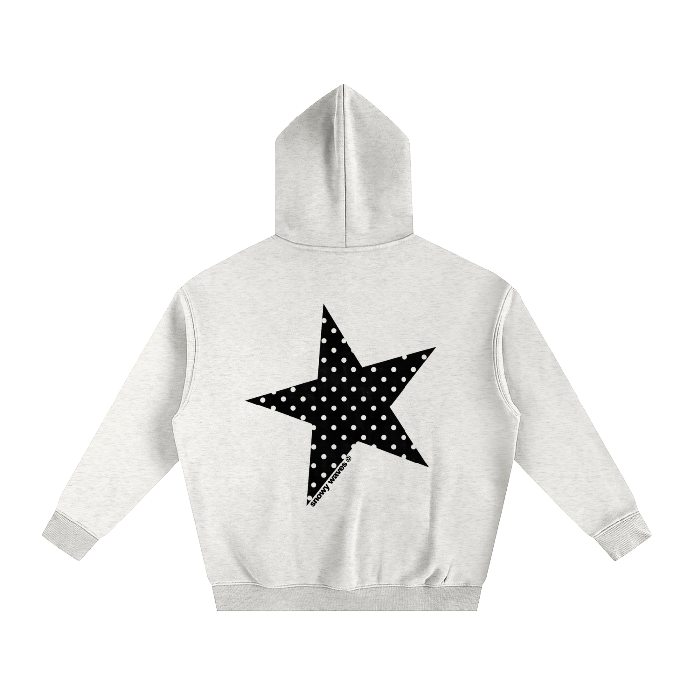Black Polka Dot Oversize Hoodie
