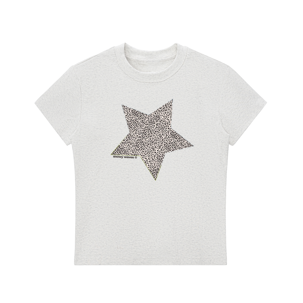 Little Leopard Star Baby Tee