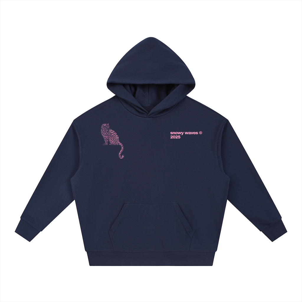 Pink Leopard Boxy Hoodie