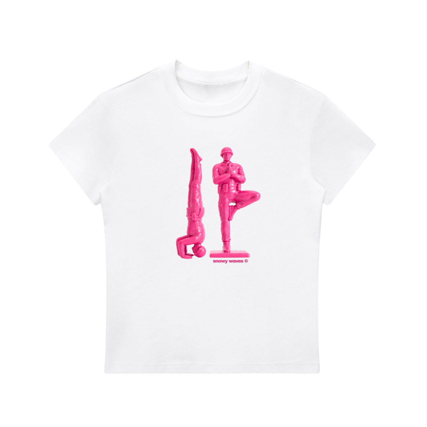 Pink Army Baby Tee