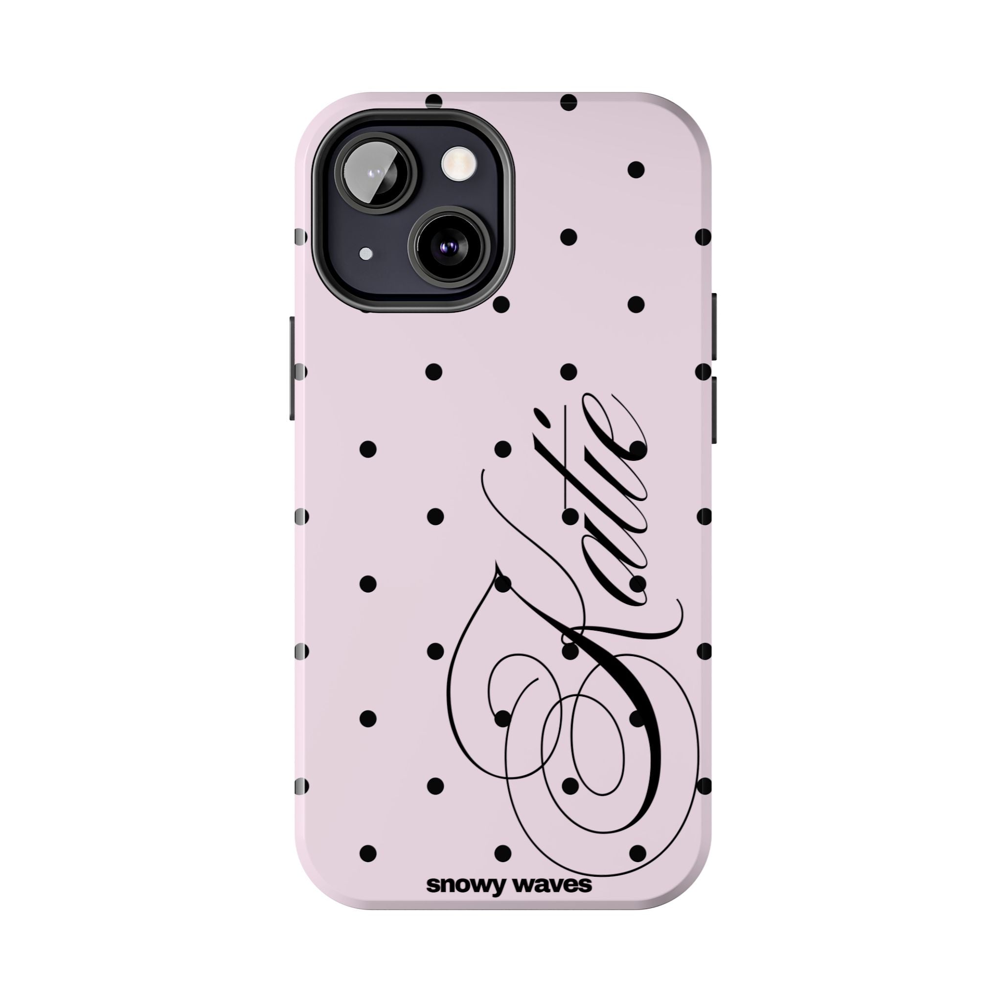 Custom Pink Polka Dot Phone Case