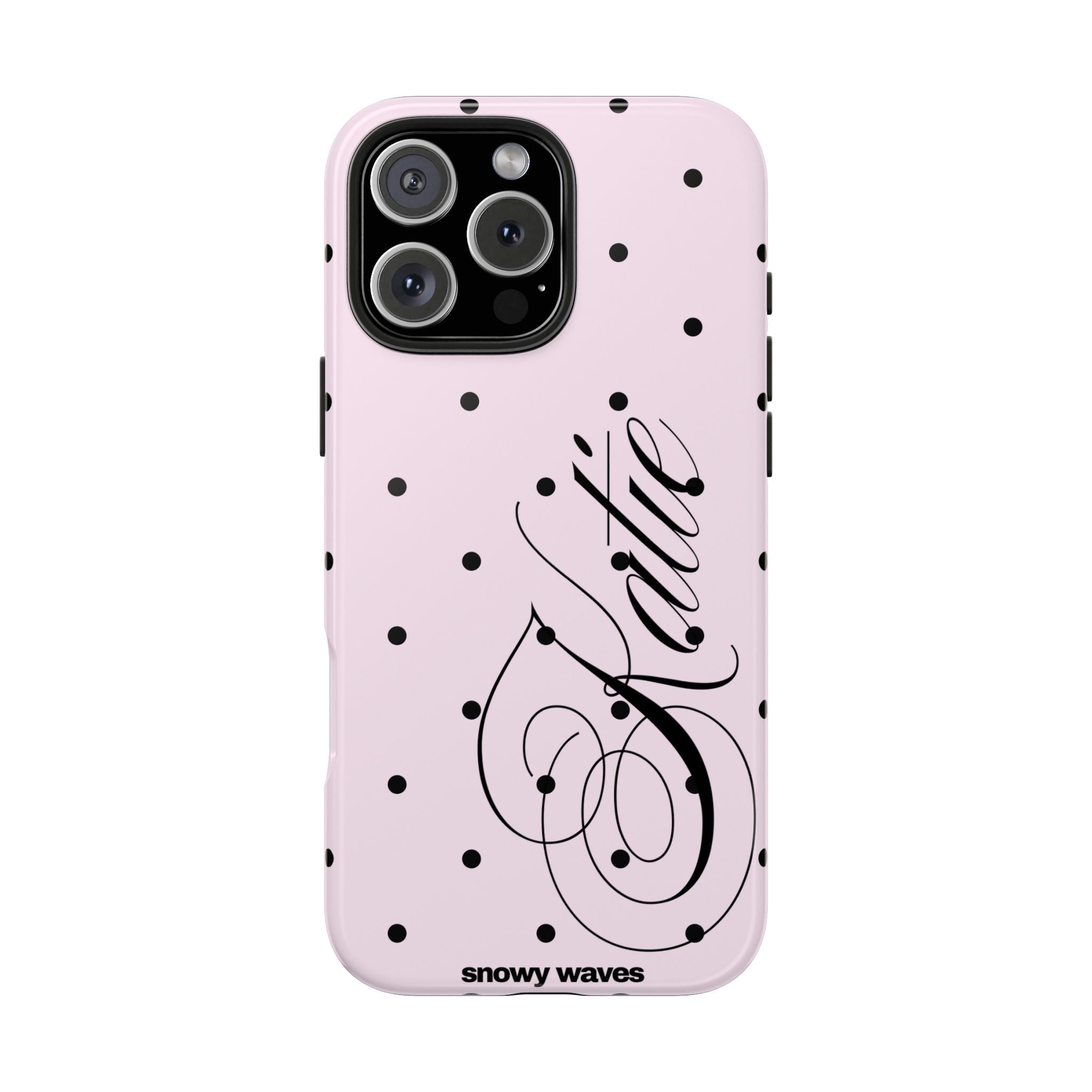 Custom Pink Polka Dot Phone Case