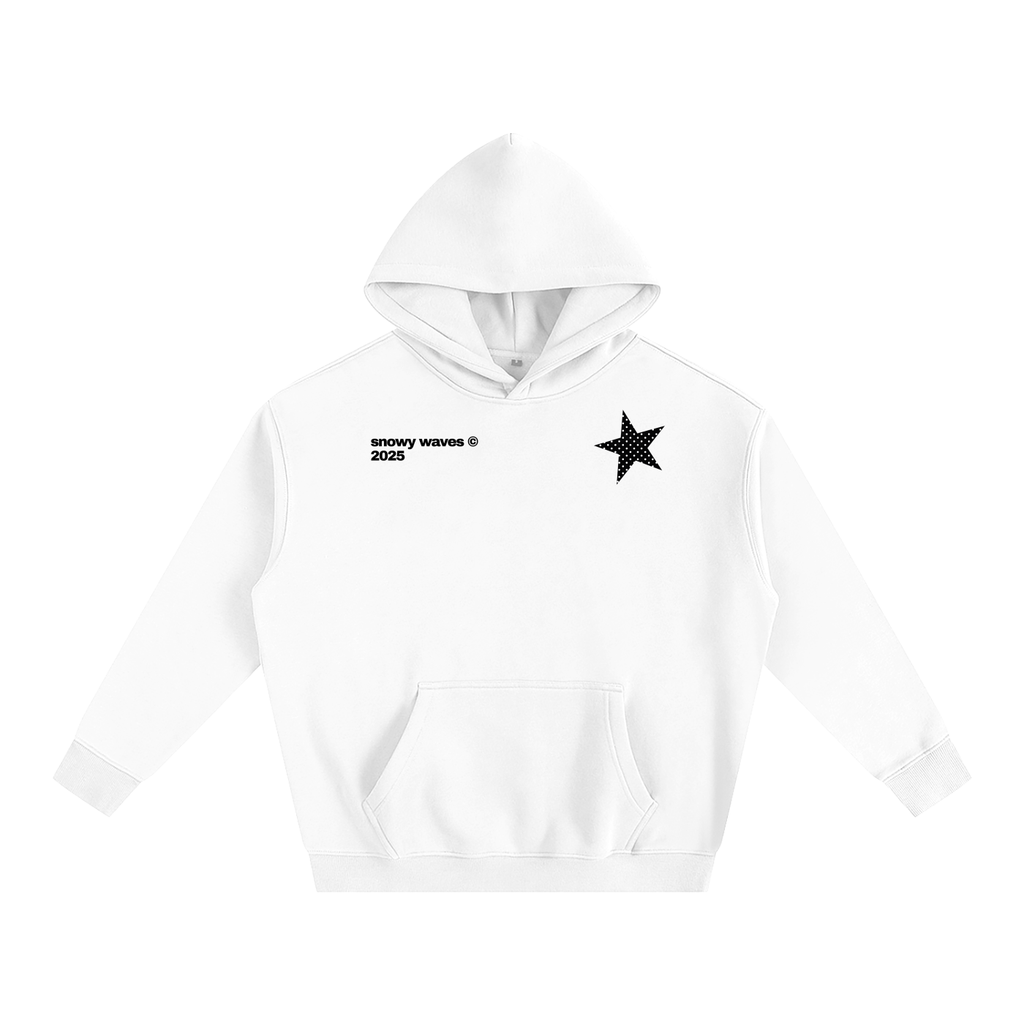 Black Polka Dot Oversize Hoodie