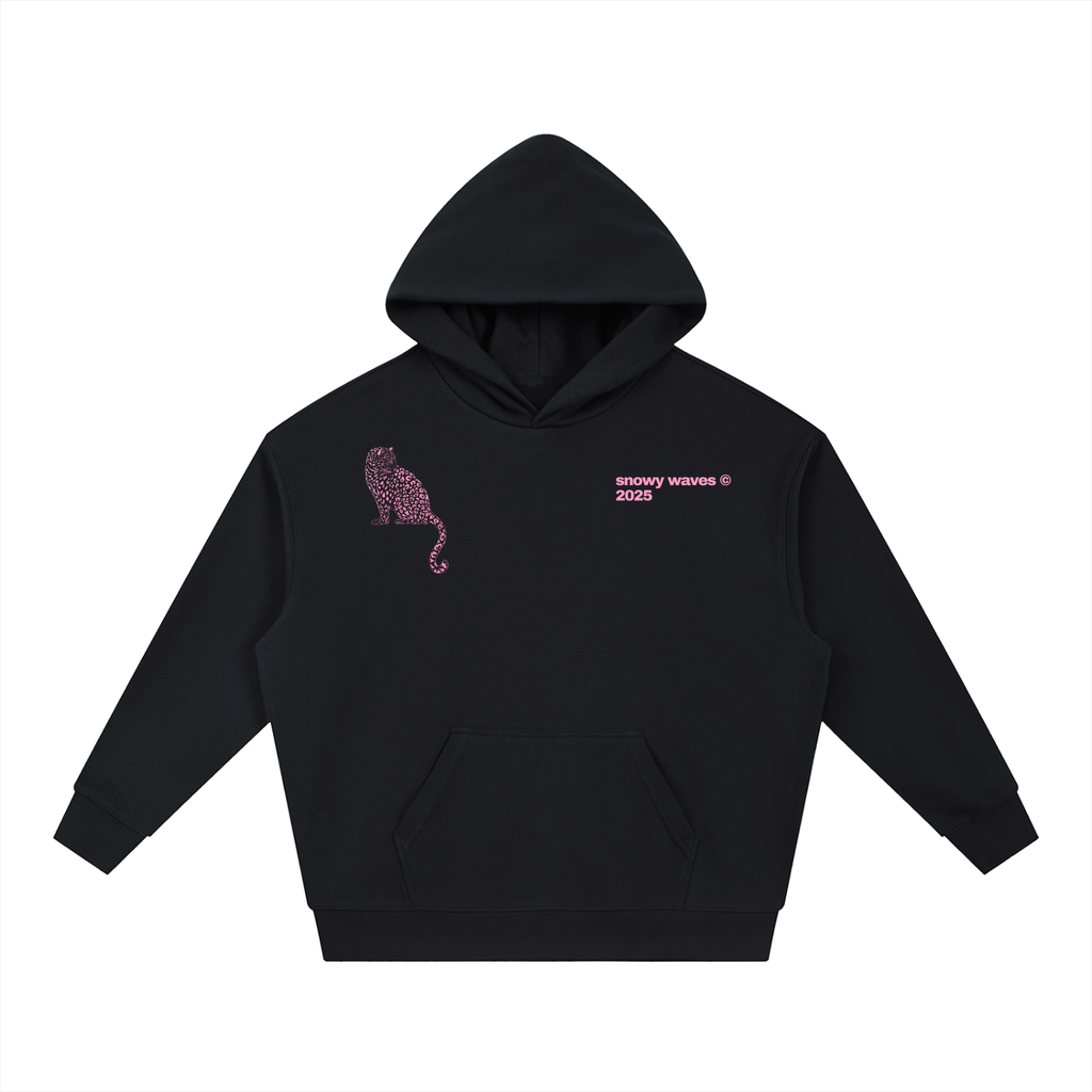 Pink Leopard Boxy Hoodie