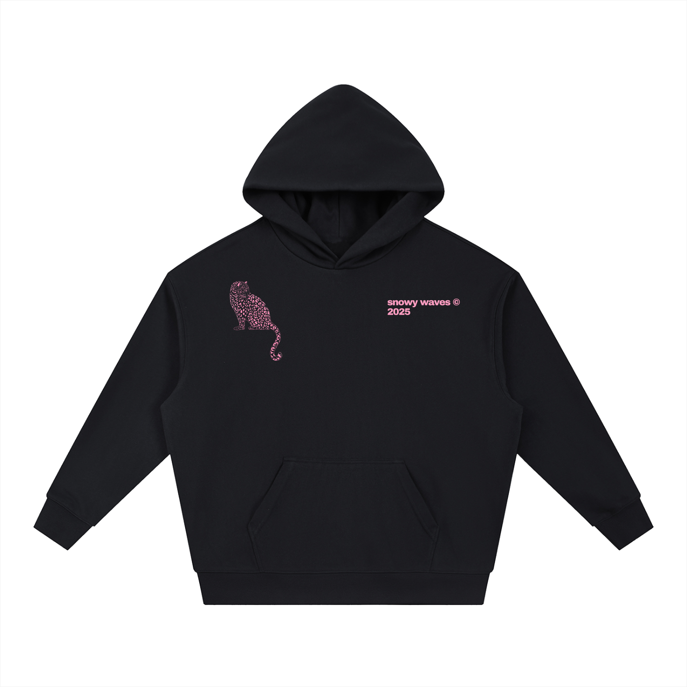 Pink Leopard Boxy Hoodie