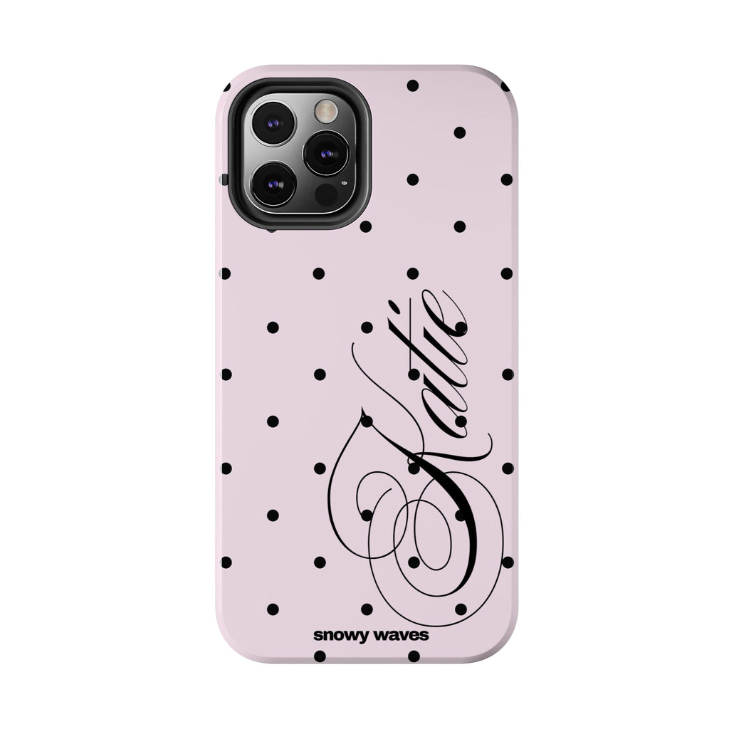 Custom Pink Polka Dot Phone Case