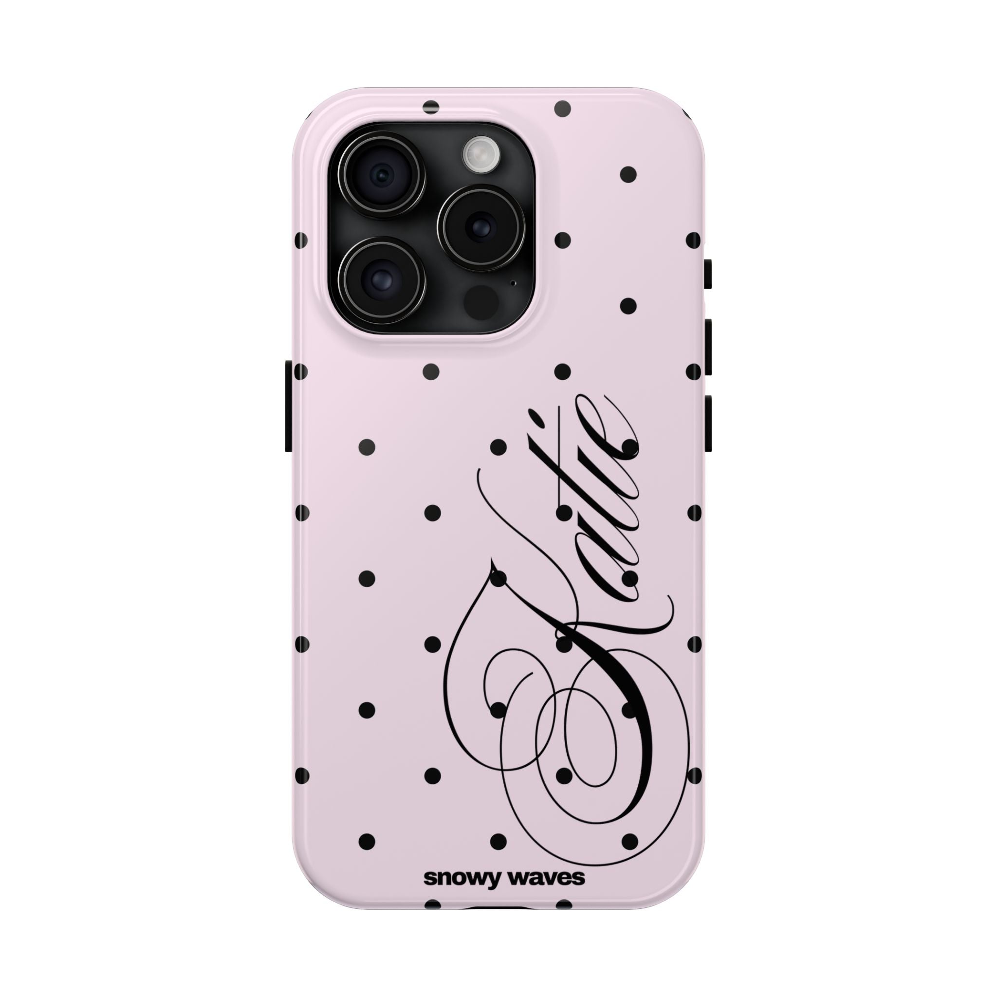 Custom Pink Polka Dot Phone Case