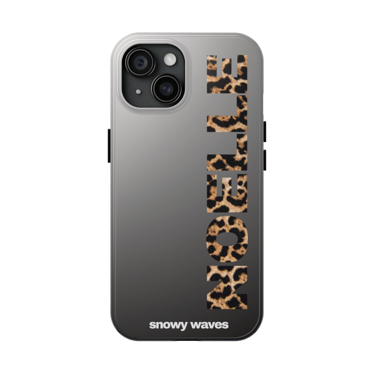 Custom Leopard Name Phone Case