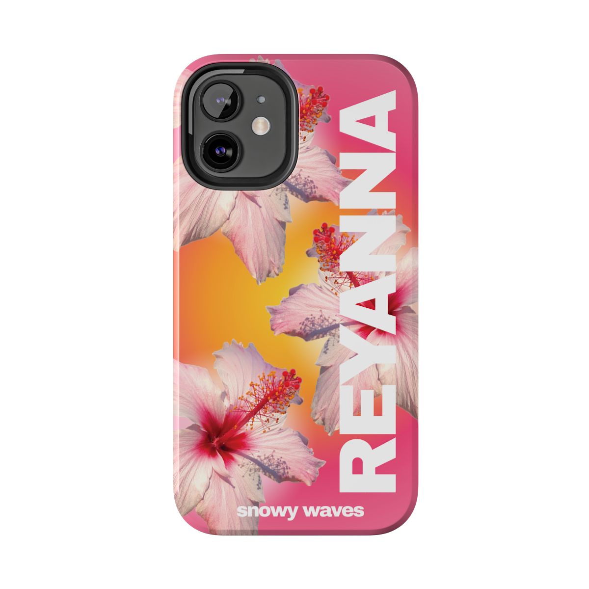 Custom Pink Hibiscus Phone Case