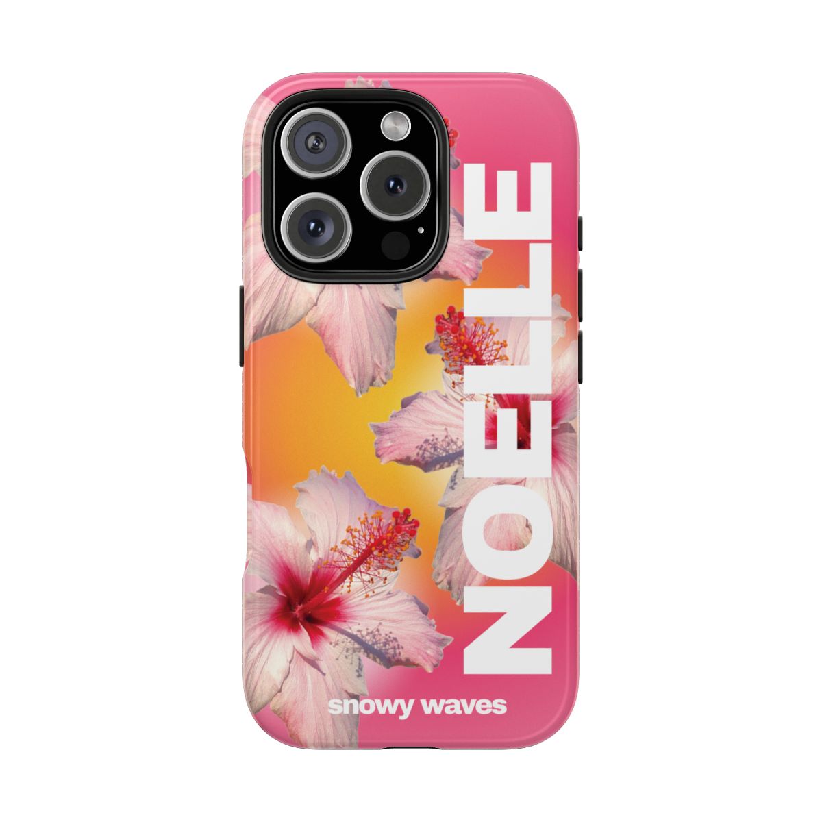 Custom Pink Hibiscus Phone Case