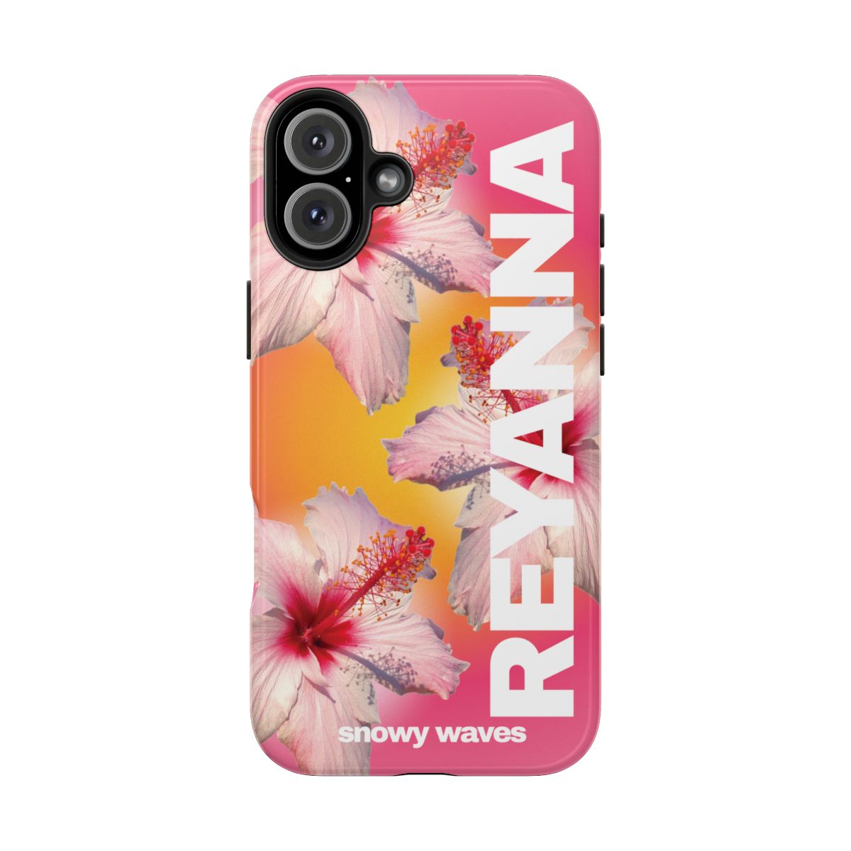 Custom Pink Hibiscus Phone Case