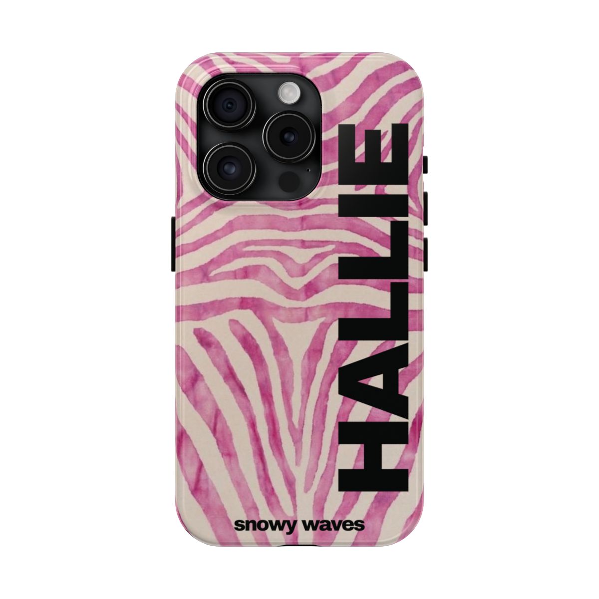 Custom Pink Zebra Phone Case