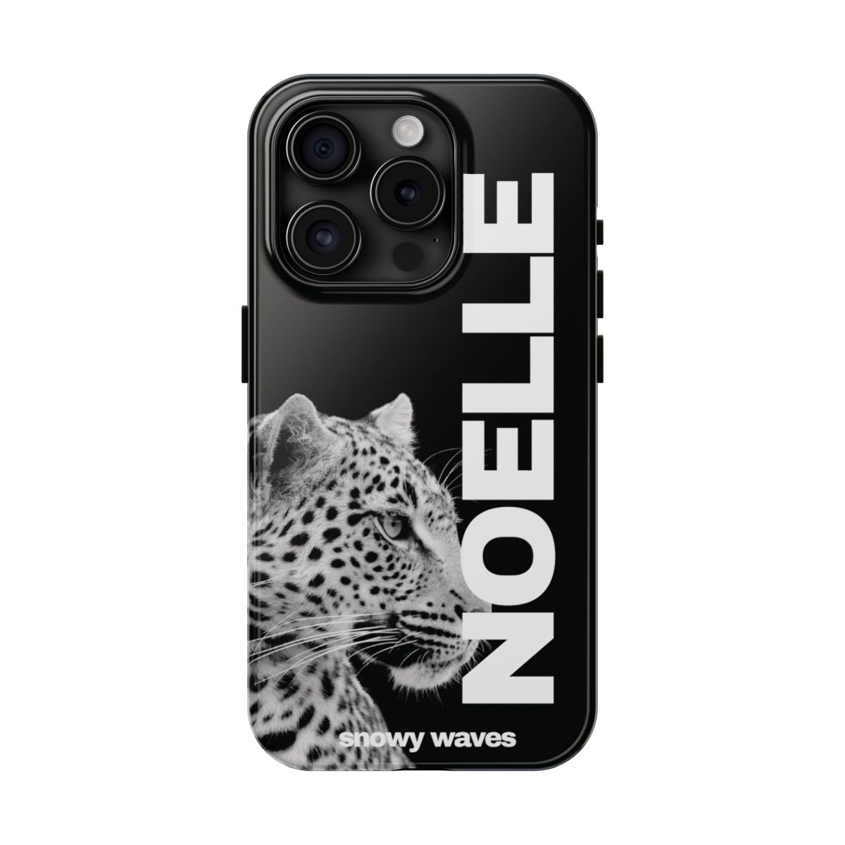 Custom Black And White Leopard Phone Case