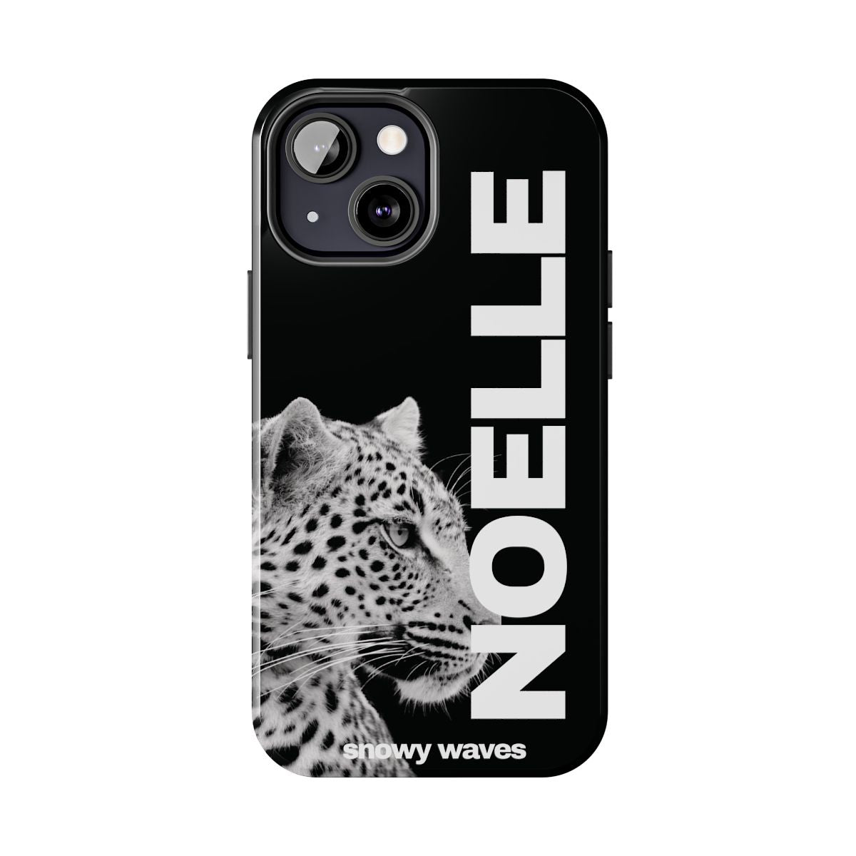 Custom Black And White Leopard Phone Case