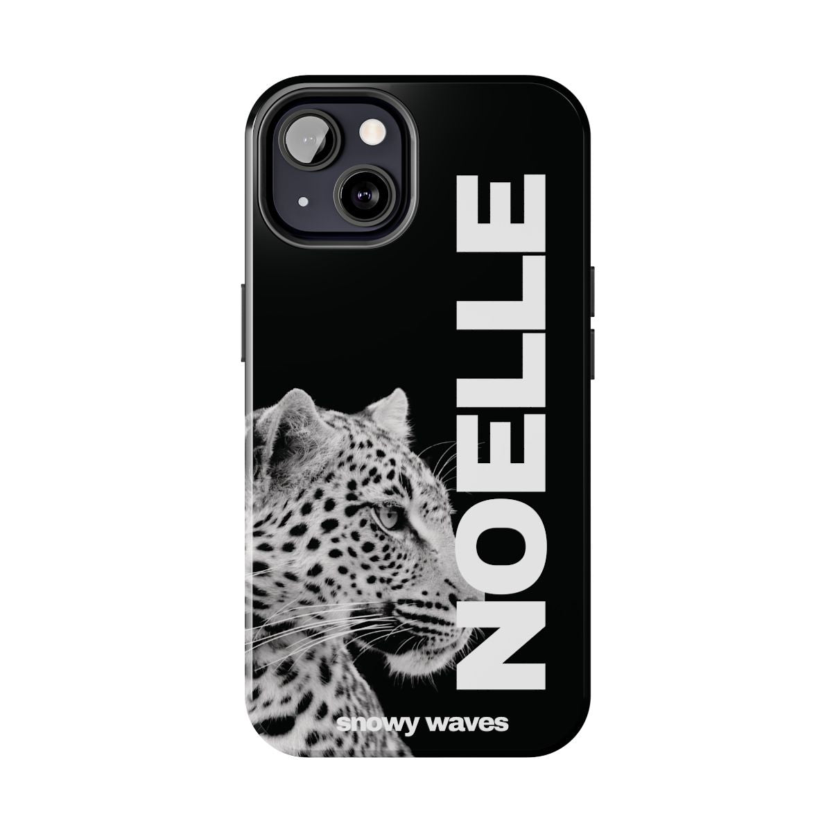Custom Black And White Leopard Phone Case